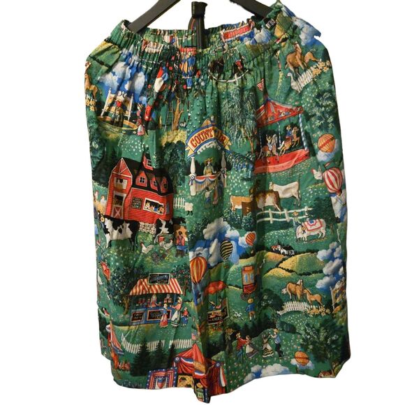 VTG 80's Small Skirt Midi Hand Made Western Cowgirl Prairie Maxi - Picture 1 of 5